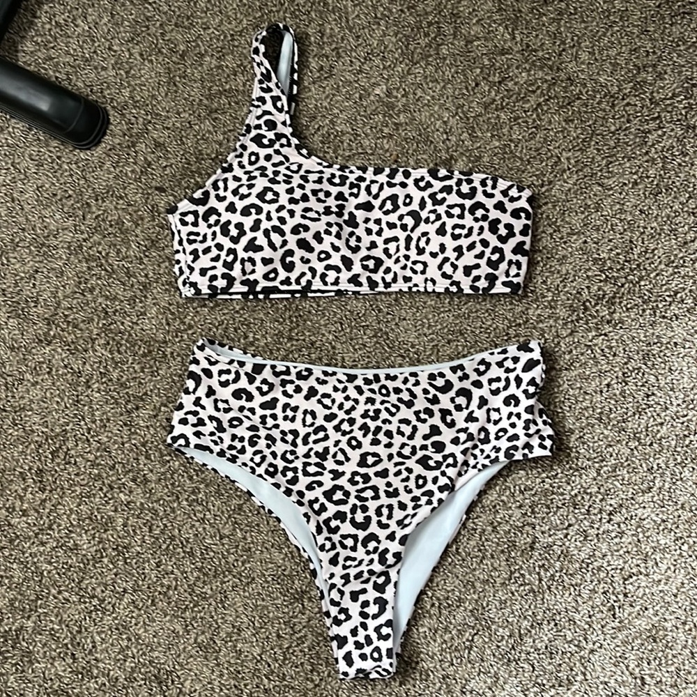 Leopard print swimsuit